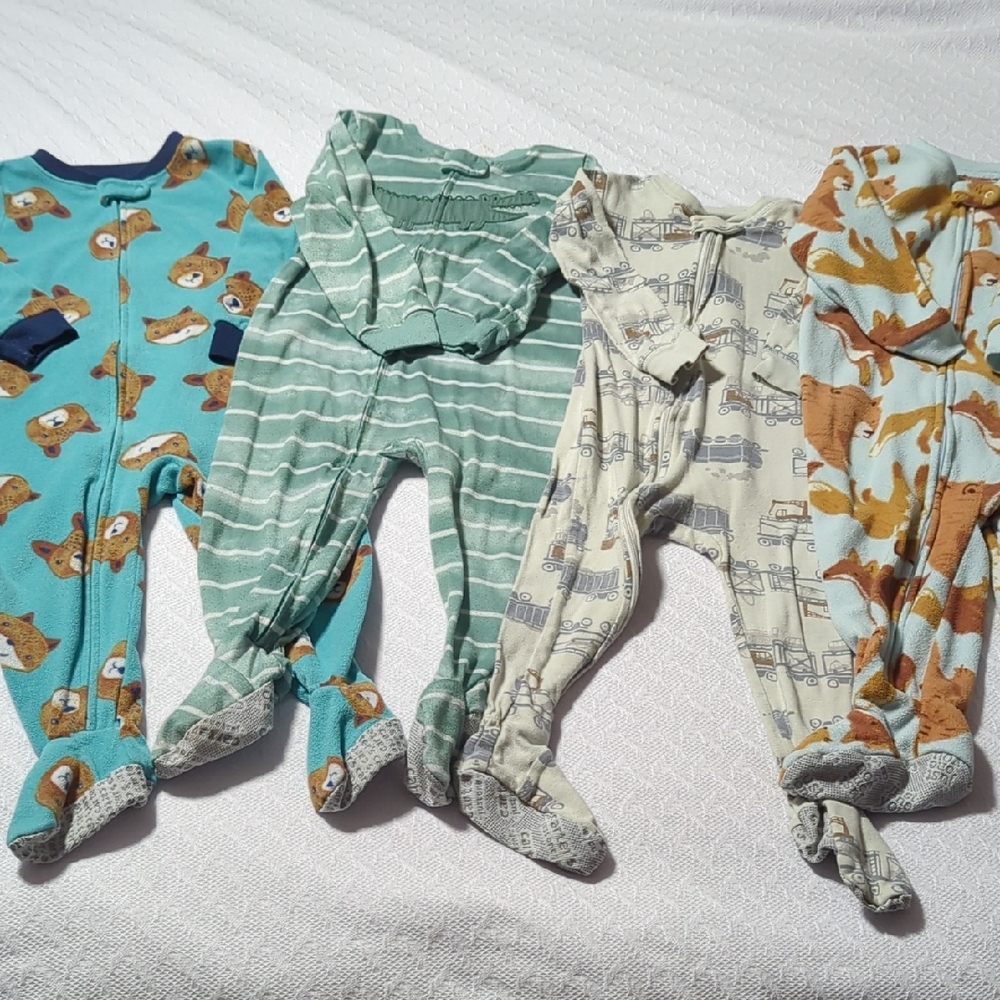 Adorable Kids One Pieces Set - Blue, Green, Cream